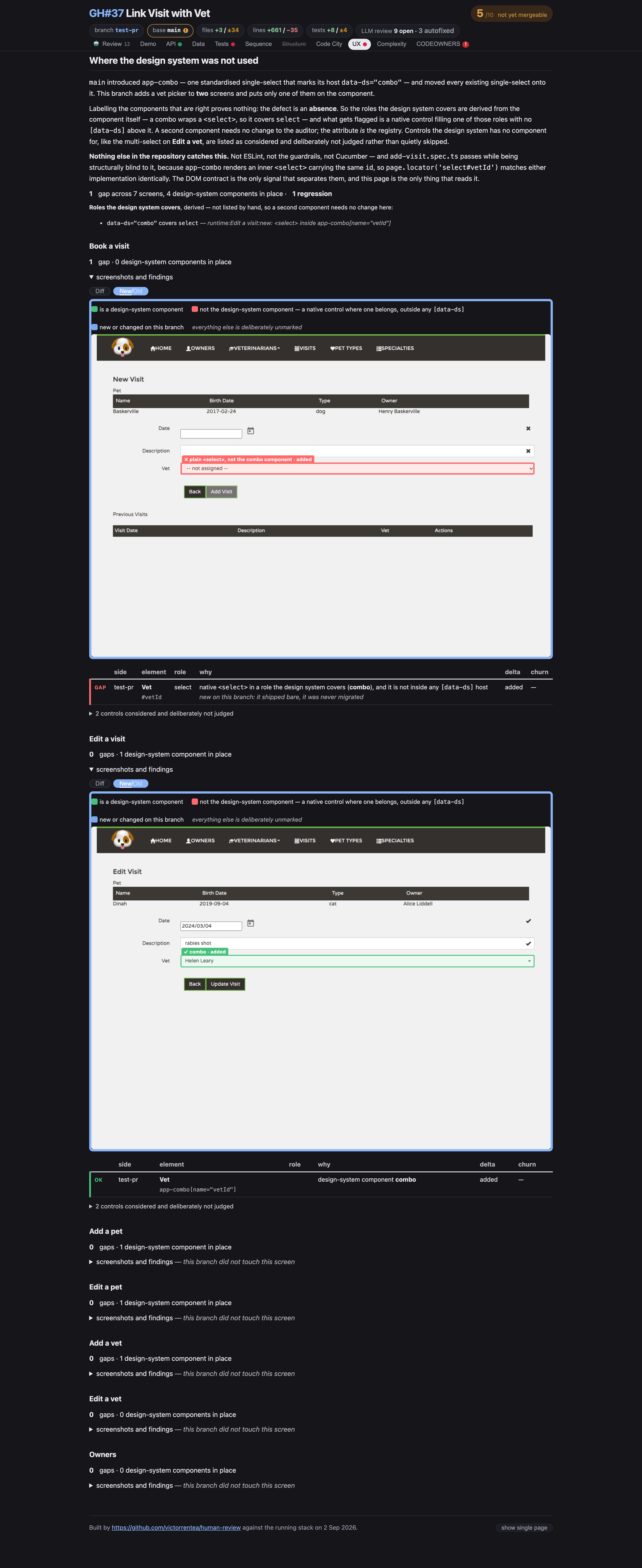 UX tab, dark theme